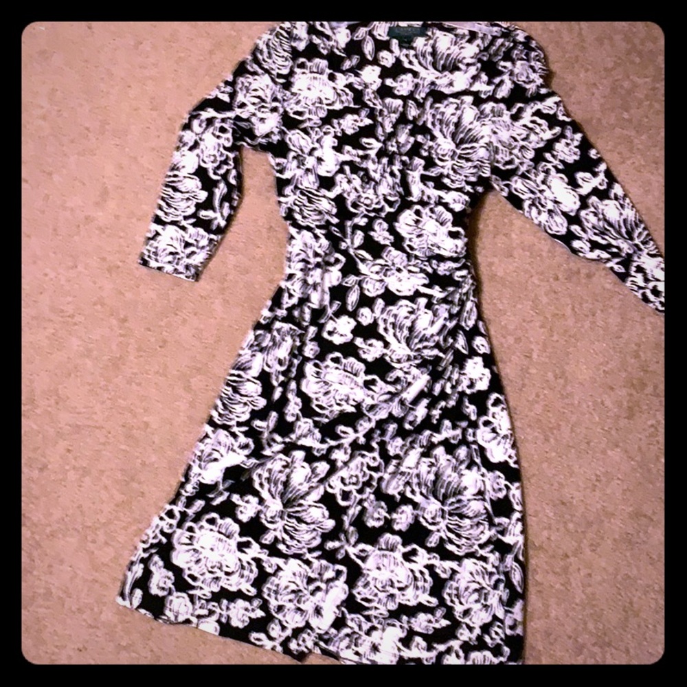 Ralph Lauren black and white dress